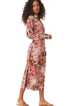 MISA Los Angeles SUNG DRESS Resortbatikcottonrayon New