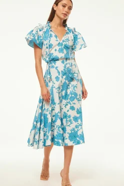 MISA Los Angeles SUPARNA TOP Turquoiseflorapoplin Discount