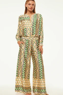 MISA Los Angeles TEODORA TOP Limoncellogeosatin Sale