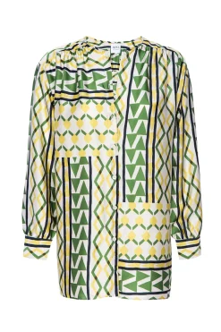 MISA Los Angeles TEODORA TOP Limoncellogeosatin Sale