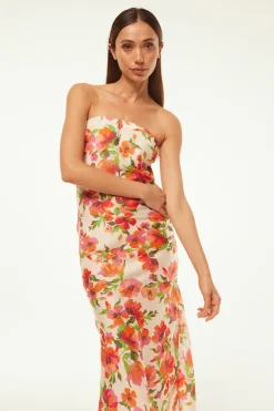 MISA Los Angeles THARA DRESS Palmareibloomssatin Best