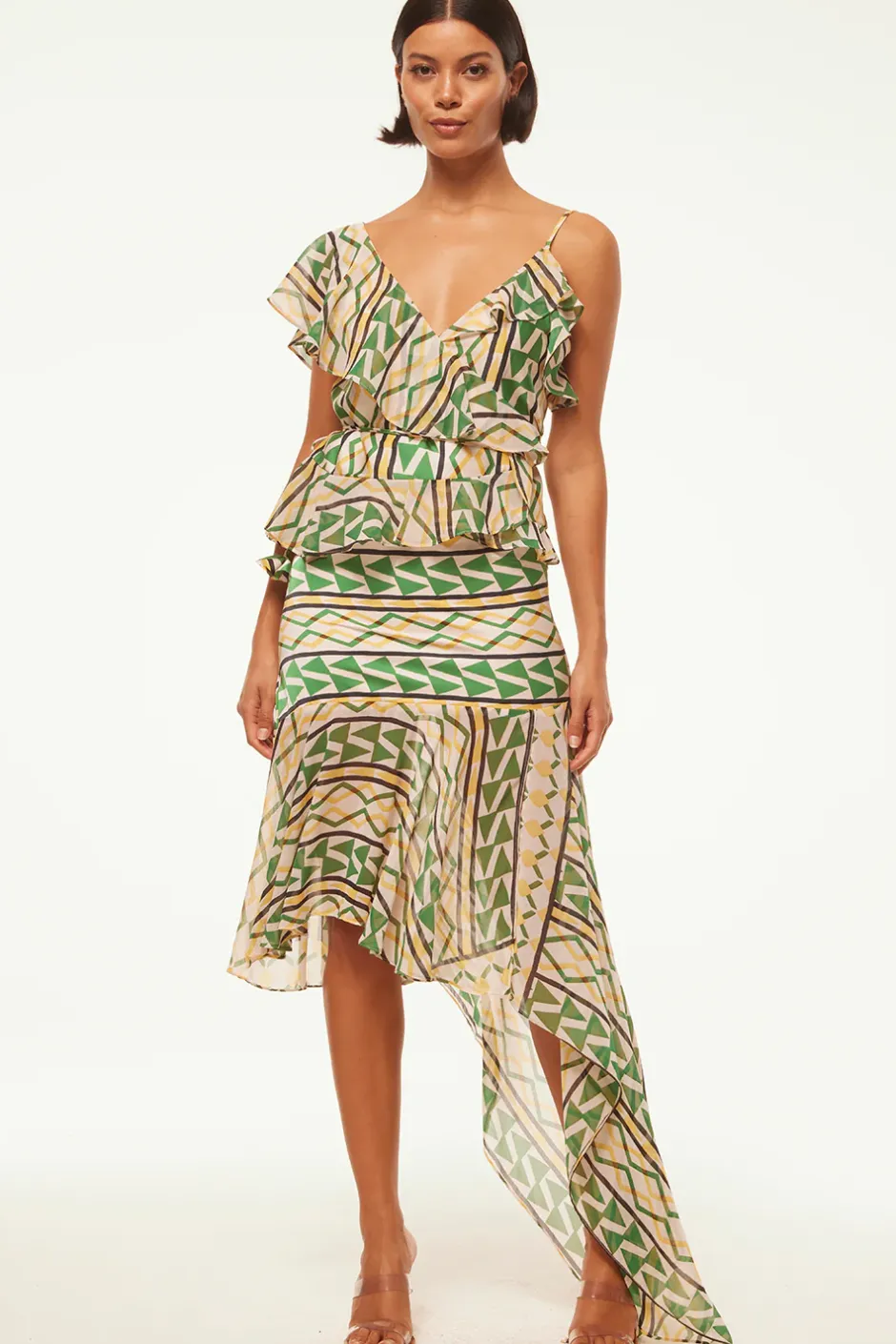 MISA Los Angeles VALLEA SKIRT Limoncellogeomix Best