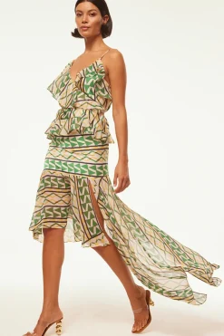 MISA Los Angeles VALLEA SKIRT Limoncellogeomix Best