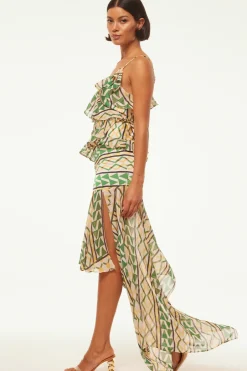 MISA Los Angeles VALLEA SKIRT Limoncellogeomix Best