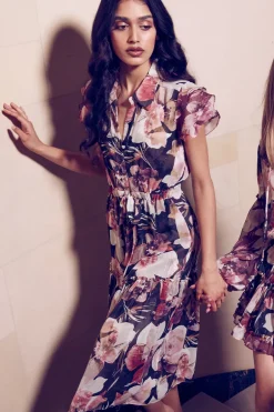 MISA Los Angeles VIOLA DRESS Floratropicalmix Best