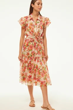 MISA Los Angeles VIOLA DRESS Palmareibloomschiffon Best