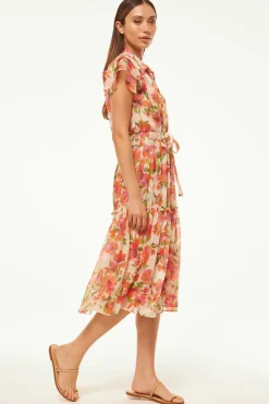 MISA Los Angeles VIOLA DRESS Palmareibloomschiffon Best