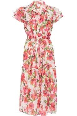 MISA Los Angeles VIOLA DRESS Palmareibloomschiffon Best