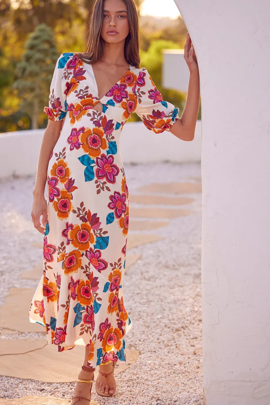 MISA Los Angeles WALLIS DRESS Floramarbella Clearance