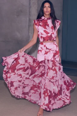 MISA Los Angeles YARA SKIRT Florarosadamix Sale