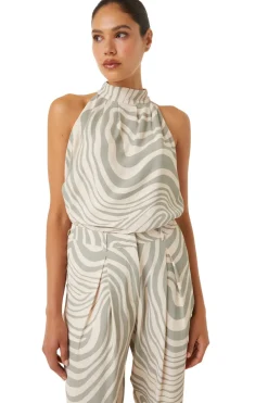 MISA Los Angeles YVAN TOP Abstractzebra Discount