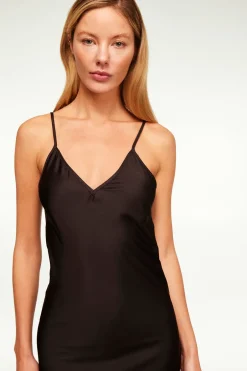 MISA Los Angeles ZIA DRESS Yellowrosesatin Clearance